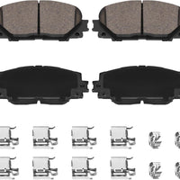 HECHENQICHE D1184 Front Ceramic Brake Pads Kit Fit For Scion iQ 2013, For Toyota Prius C 2012-2019, For Toyota Yaris 200
