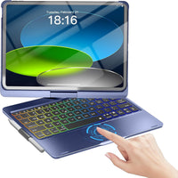 Funda con Teclado NOKBABO para iPad 10/11 (A16) y Air 11" (M4/M3/M2) - Azul Rey