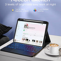 Funda con Teclado Harvopu para iPad 11" (A16) / iPad 10.ª Gen - Negro