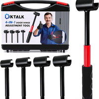 DikTalk 4-in-1 Door Hinge Adjustment Tool for Residential & Commercial, Heavy Duty Gap Adjusting Wrench with Thread Desi