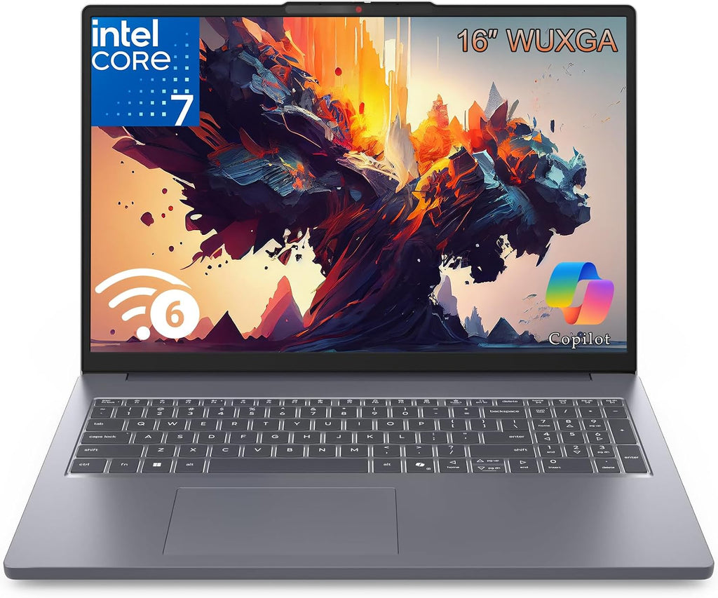 Lenovo Laptop Computer for Home Office & Education, Intel i7-13620H, 8GB DDR5, 1TB SSD (2026 Edition), with Office 365, 16", Long Battery Life & Portable Design, Copilot AI, Windows 11 Home, Gray