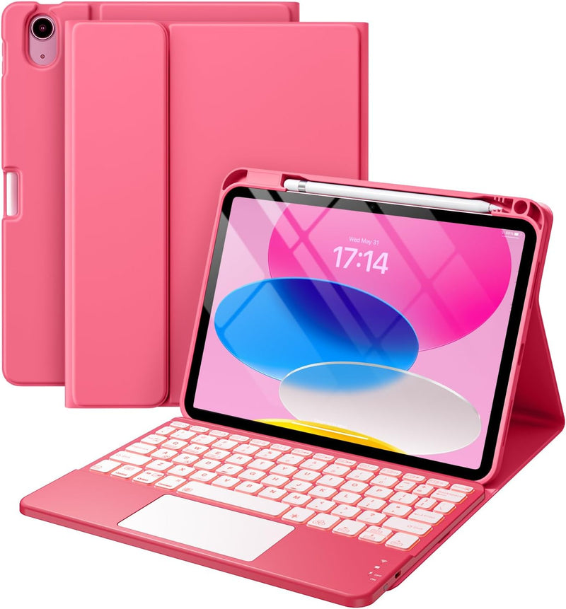Funda con Teclado Harvopu para iPad 11" (A16) / iPad 10.ª Gen - Gris