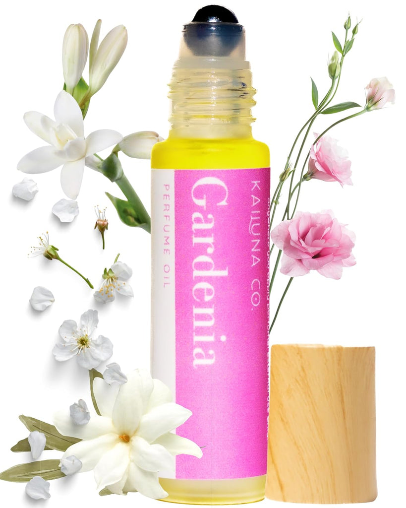 Kailuna Co. Gardenia Non-Toxic Essential Oil Perfume Roll On for Women