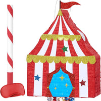 WERNNSAI Circus Tent Piñata Coloful Tent Piñata Carnival Theme Party Decor