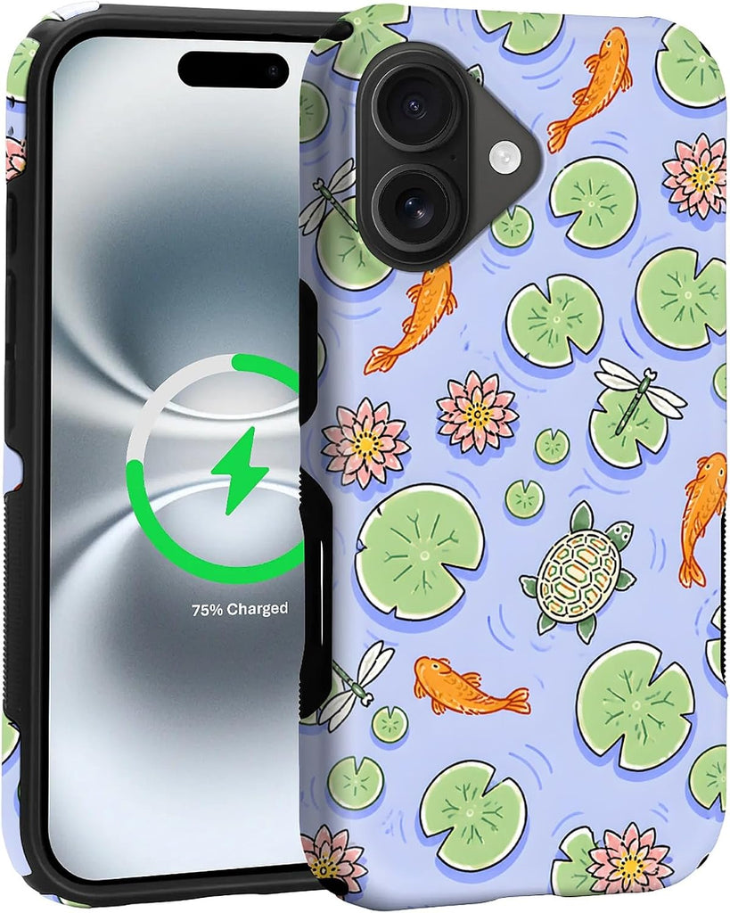 Flivro Magnetic Case for iPhone 16 Plus, Compatible with Magsafe Upgrade,PC Hard Shell & Silicone Inner Bumper, Anti-Scr