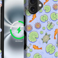 Flivro Magnetic Case for iPhone 16 Plus, Compatible with Magsafe Upgrade,PC Hard Shell & Silicone Inner Bumper, Anti-Scr