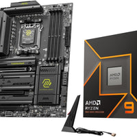 Micro Center AMD Ryzen 9 9900X CPU Processor with MSI MAG X870E Tomahawk WiFi ATX Motherboard (DDR5, PCIe 5.0 x16, M.2 Gen5, Wi-Fi 7, 5G LAN)