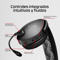 HyperX Cloud Jet – Dual Wireless Gaming Headset, 2.4GHz dongle, Bluetooth 5.3, PC, PS5, Mobile, USB-A – Light Blue