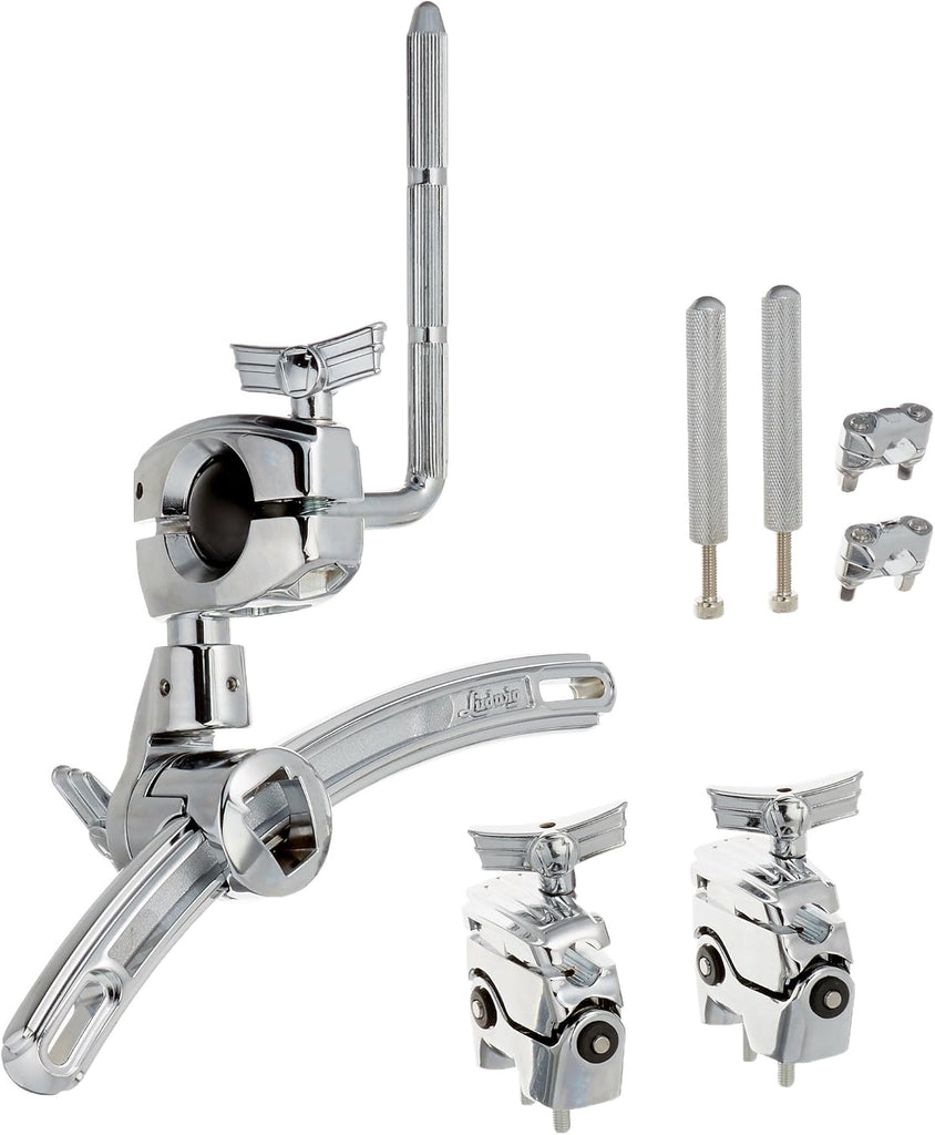 Ludwig LAC2983MT Atlas Arch Rail Mount with Two LAPAM1 Brackets | Percussion Drum Set Mounting Hardware | Drum Rail Moun