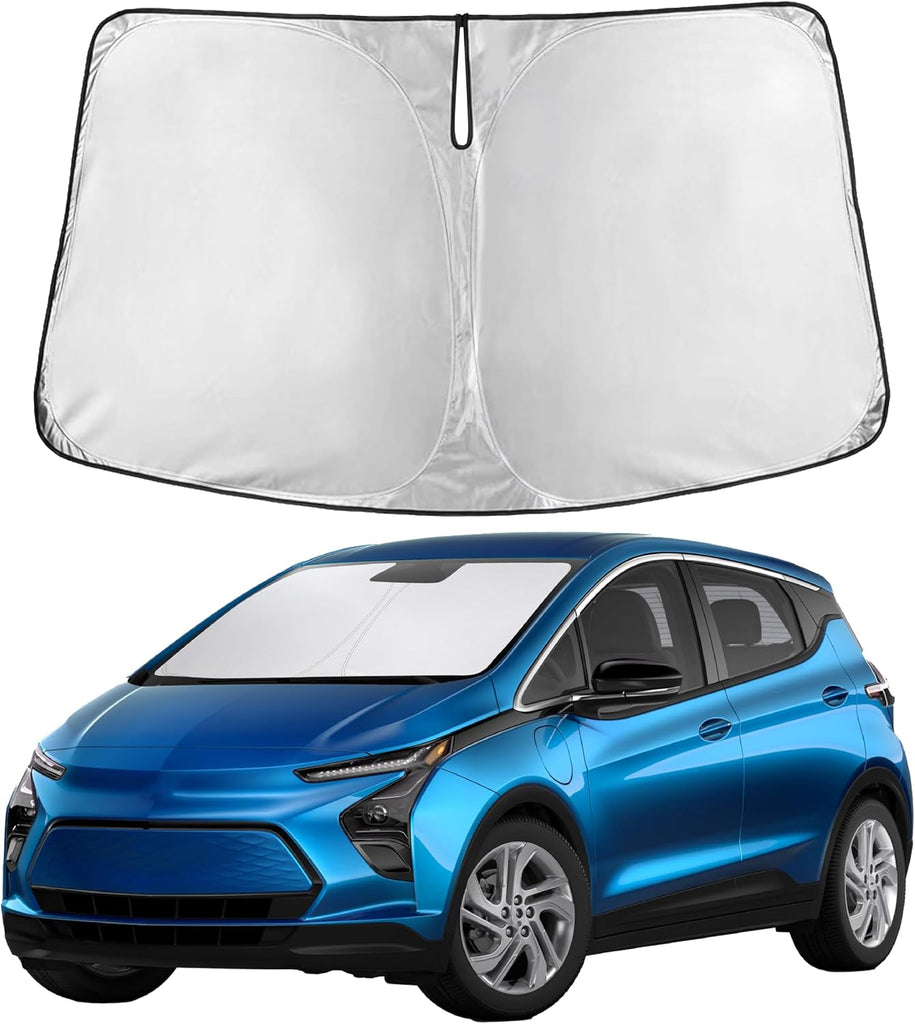 EcoNour Windshield Sunshade Compatible for Chevrolet Bolt 2017-2023 2024 2025, Sun Visor for Front Windshield & Window S