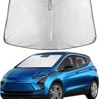 EcoNour Windshield Sunshade Compatible for Chevrolet Bolt 2017-2023 2024 2025, Sun Visor for Front Windshield & Window S