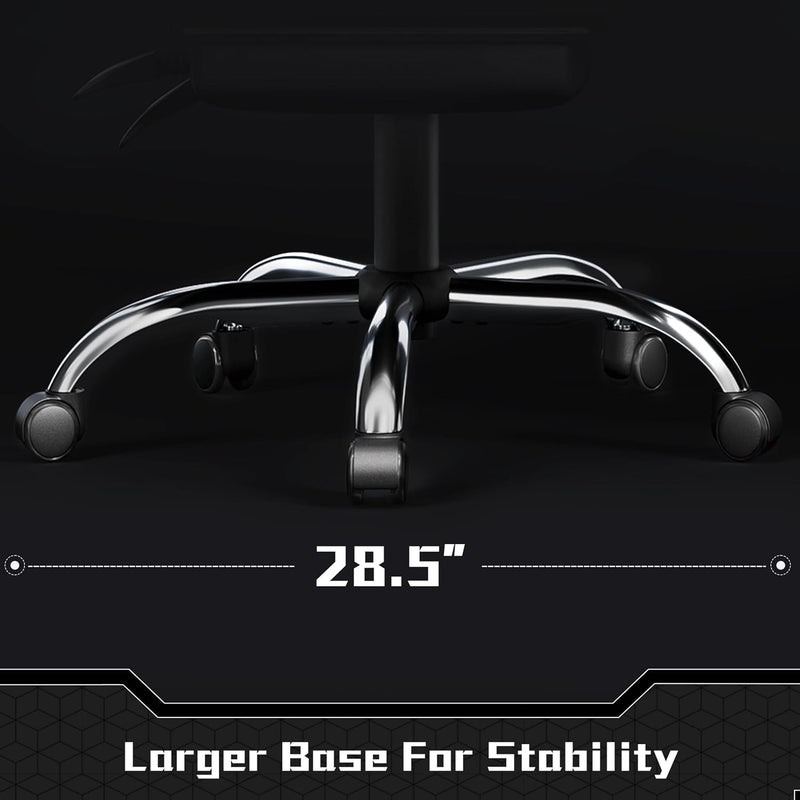 Silla gaming Yaheetech con reposapiés, almohada lumbar de masaje y reclinable