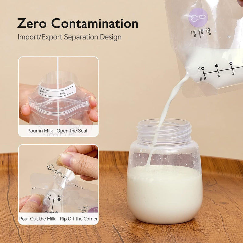 Momcozy Bolsas de almacenamiento de leche materna