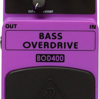 Behringer Bass Overdrive Bod400 Authentic Tube-Sound Overdrive Effects Pedal
