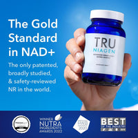 TRU NIAGEN Suplemento NAD patentado para la función cerebral, antienvejecimiento y regeneración celular, 300 mg de niagen, 30 porciones