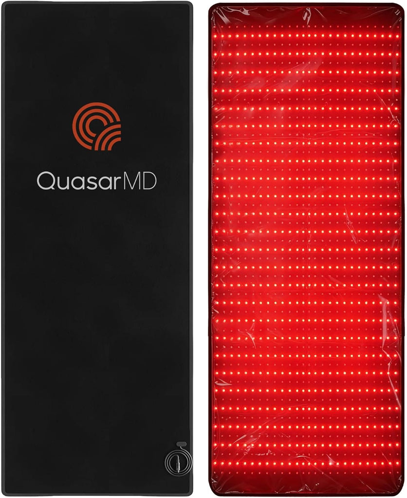 Quasar MD Nuevo Lanzamiento 2025 Alfombrilla de Terapia de Luz Roja Infrarroja - 1440 piezas de Chips LED SMD Profesionales - Longitudes de Onda de 660nm y 850nm, Alivio del Dolor, Mejora la Recuperac