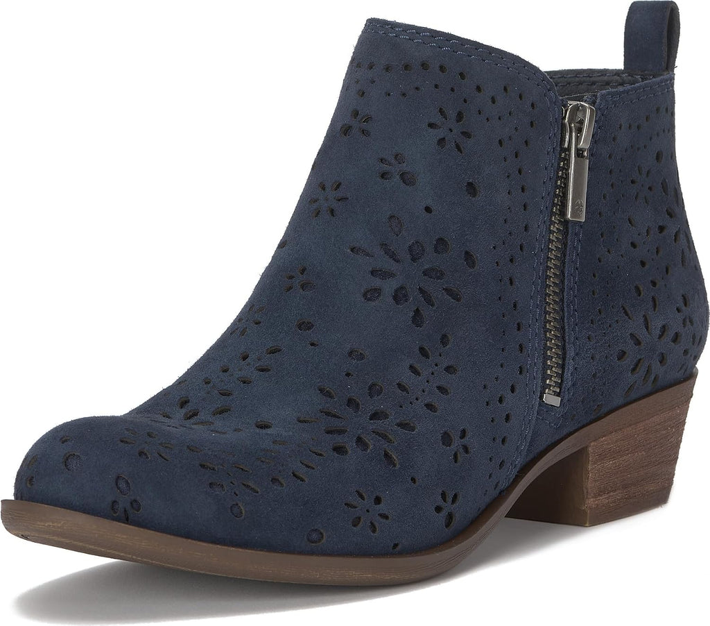Lucky Brand Women's Basel Bootie Navy Blazer, 9.5 Medium