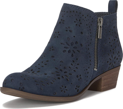 Lucky Brand Women's Basel Bootie Navy Blazer, 9.5 Medium