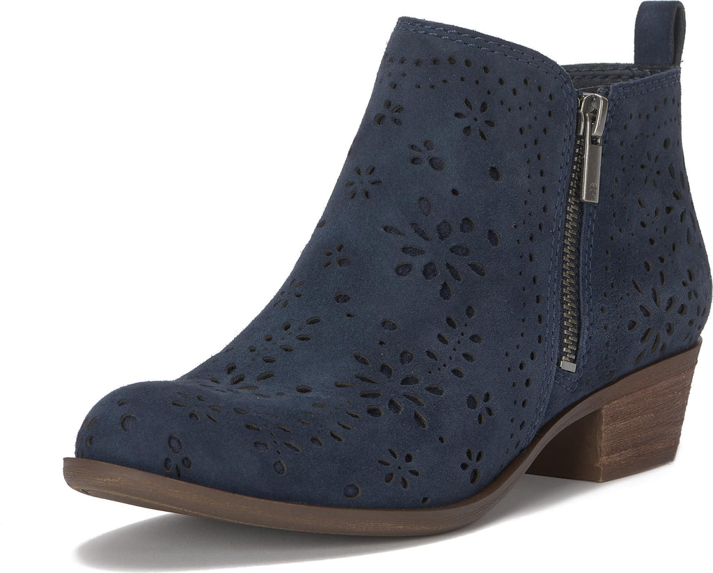 Lucky Brand Women's Basel Bootie Navy Blazer, 12 Medium