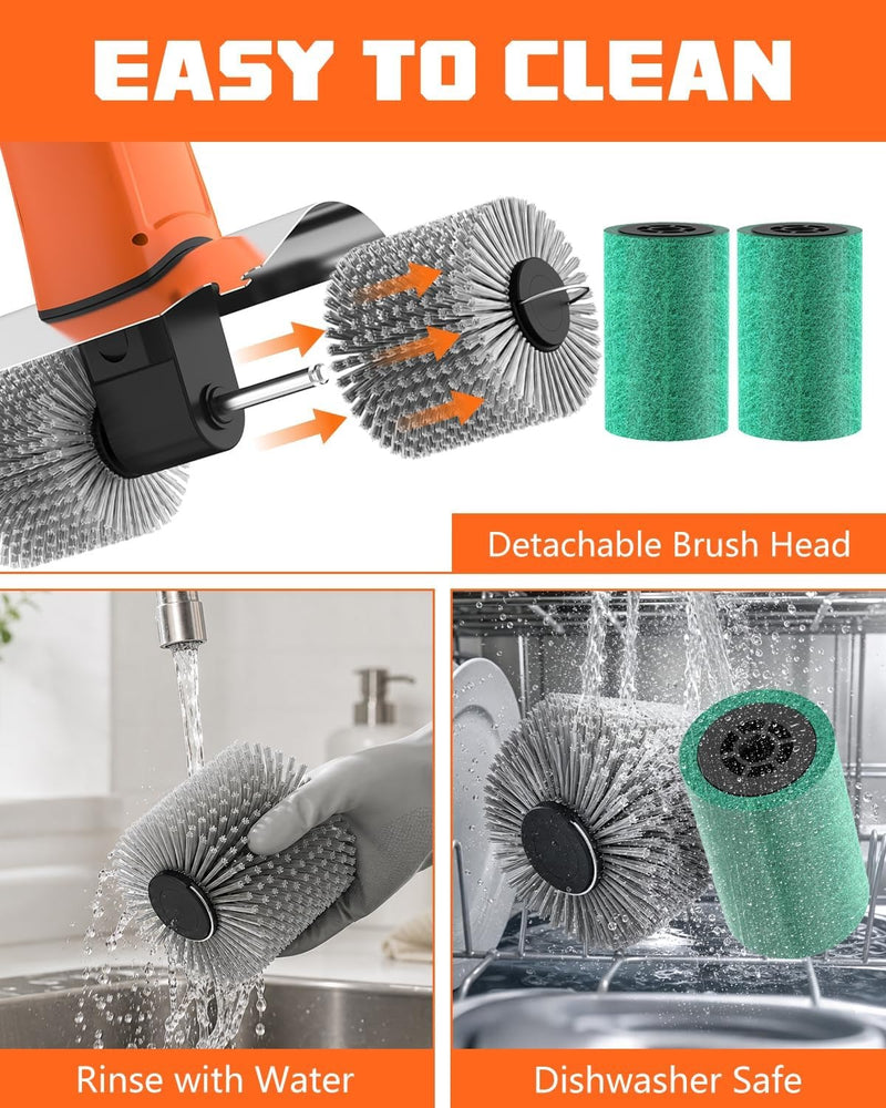 PUNOLAZY Electric Grill Brush Bristle Free BBQ Grill Brush for Outdoor