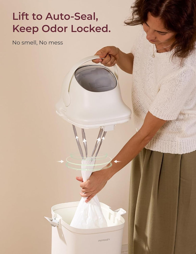 Momcozy Cubo para Pañales con Control de Olores