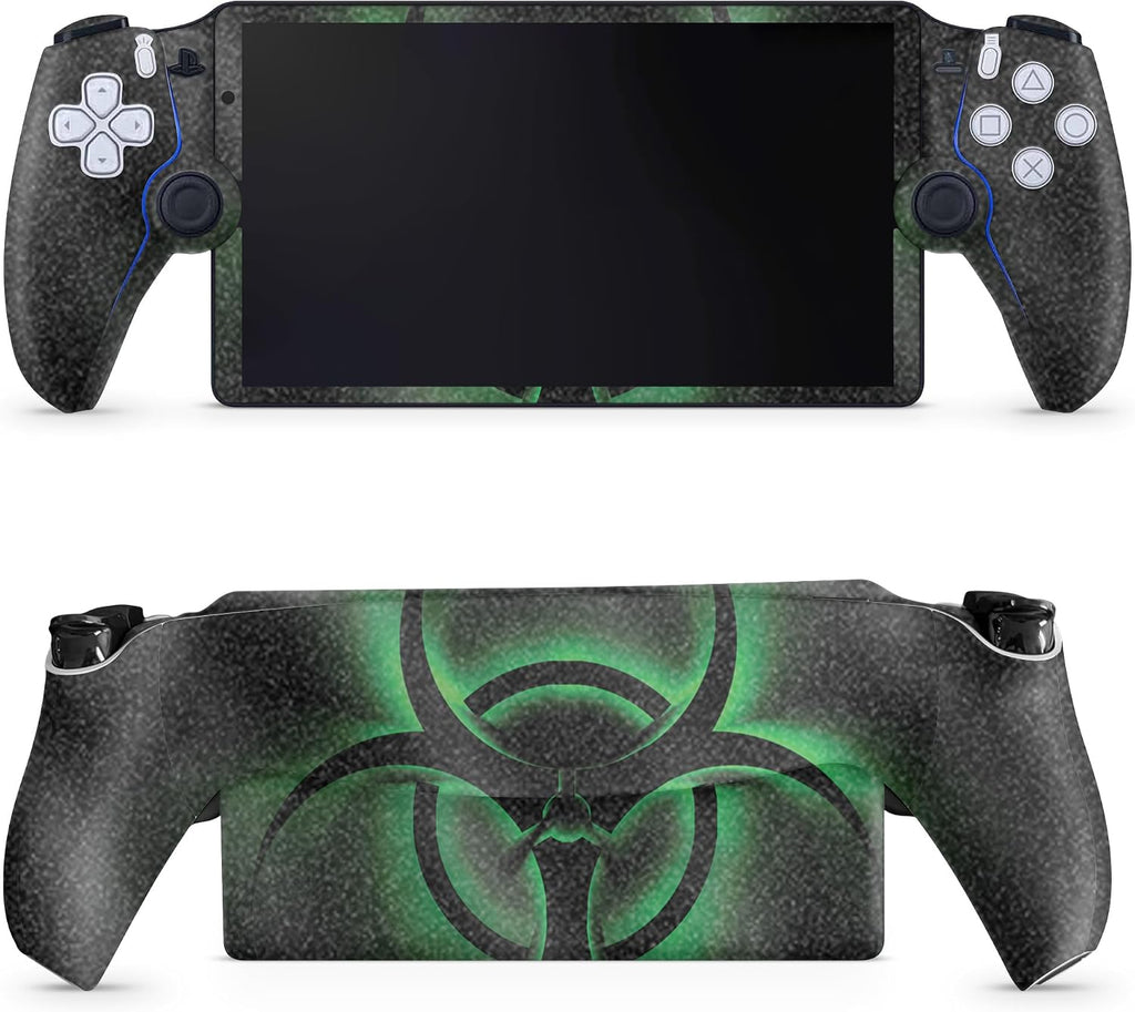 Glossy Glitter Gaming Skin Compatible with PS5 Portal Remote Player - Bio Glare - Premium 3M Vinyl Protective Wrap Decal