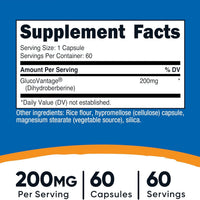Visita la tienda de Nutricost Nutricost Cápsulas de dihidroberberina (200 mg, 60 cápsulas) - Metabolito más biodisponible de berberina