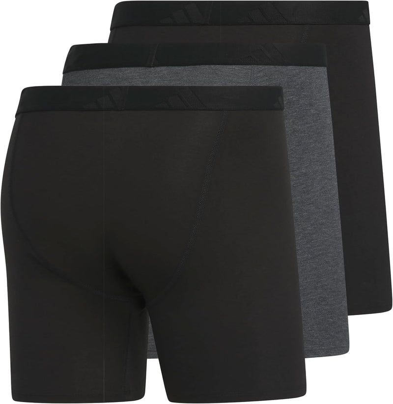 adidas Men's Luxe Comfort Boxer Brief Underwear 3-Pack