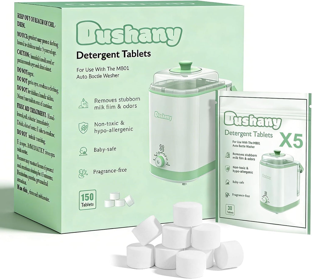 Dushany Descaling Tablets 150 PCS for Momcozy Baby Brezza Grownsy Papablic Momfann Bottle Washer - Detergent Tablets for