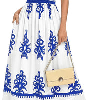 BTFBM Summer Dresses for Women 2026 Casual Floral Boho Sleeveless Square Neck A Line Flowy Beach Maxi Sundress Pockets(W