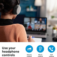Sennheiser ACCENTUM Wireless Bluetooth Headphones - 50-Hour Battery Life, Audio, Hybrid Noise Cancelling (ANC), All-Day Comfort and Clear Voice Pick-up for Calls, Black/Copper