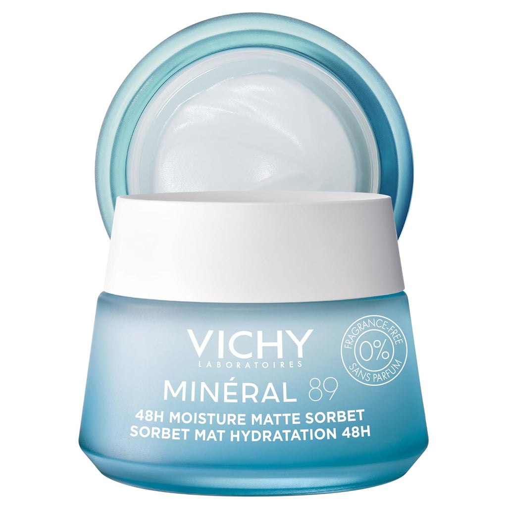 VICHY Minéral 89 Matte Sorbet Gel Face Moisturizer for Oily Skin 1.69oz