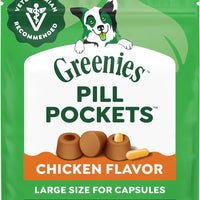 Greenies Pill Pockets Large Size Dog Treats, Chicken, 15.8 oz