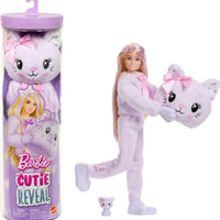 Barbie Cutie Reveal Doll & Accessories, Cuddly Series Kitten