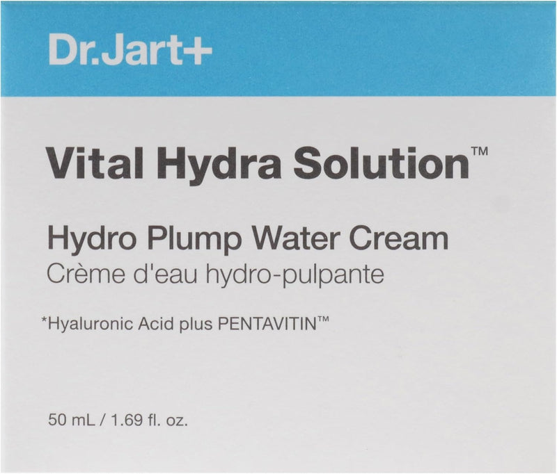 Dr.Jart+ Vital Hydra Solution Water Cream Glow Hydrating Korean Face Moisturizer with Hyaluronic Acid for Glass Skin | Korean Skin Care