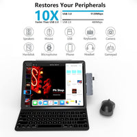 Hub USB-C 7 en 1 NXPGKEA para iPad Pro / Air (HDMI 4K, PD, SD/TF, USB 3.0, Jack 3.5mm)