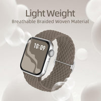 Suitisbest 4 Pack Braided Stretchy Band Compatible with Apple Watch Bands Women Men