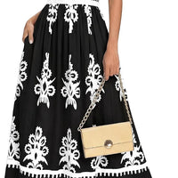 BTFBM Summer Dresses for Women 2026 Casual Floral Boho Sleeveless Square Neck A Line Flowy Beach Maxi Sundress Pockets(B