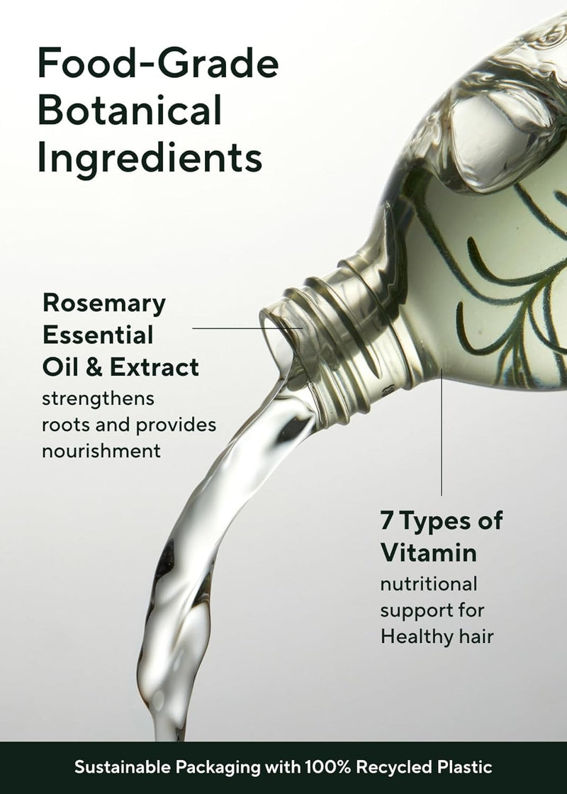 AROMATICA Spray de Agua de Romero Potenciador de Raíces para el Crecimiento del Cabello – Aceite Coreano para el Cuidado del Cabello para Desintoxicación del Cuero Cabelludo – Tratamiento para Cuero