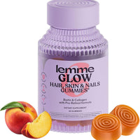 Lemme Glow Collagen Gummies for Strong Nails & Healthy Skin, 30-Day Supply