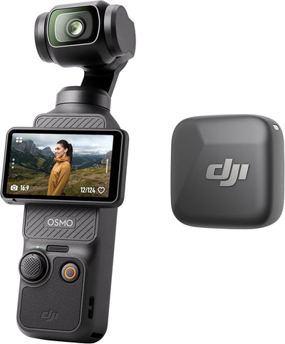DJI Osmo Pocket 3 Vlog Combo, Vlogging Camera with 1'' CMOS & 4K/120fps for YouTube, Mic Mini Transmitter (Infinity Black)