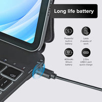 Funda con Teclado Magnético mobee para iPad Pro 11" (M4/M5) - Negro