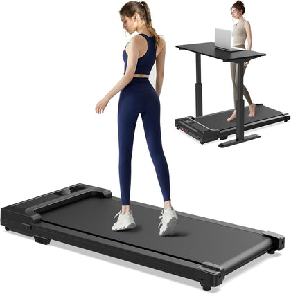 Buztrio Walking Pad Treadmill for Home - Under Desk Treadmills Mini Portable Walking Running