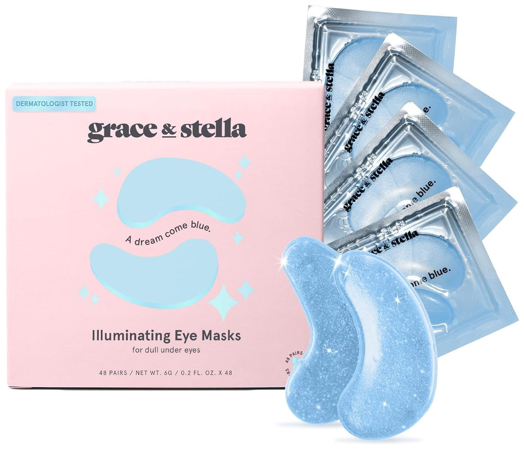 grace & stella Award Winning Under Eye Mask Reduce Dark Circles, Puffy Eyes, Undereye Bags, Wrinkles, Gel Under Eye Patc