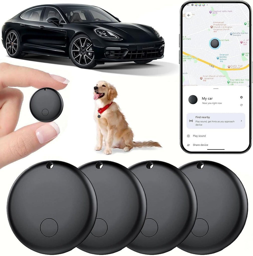 Android GPS Tracker for Vehicles No Subscription, 4 Pack