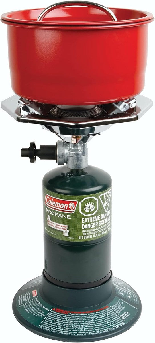 Estufa de propano Coleman BottleTop con quemador ajustable
