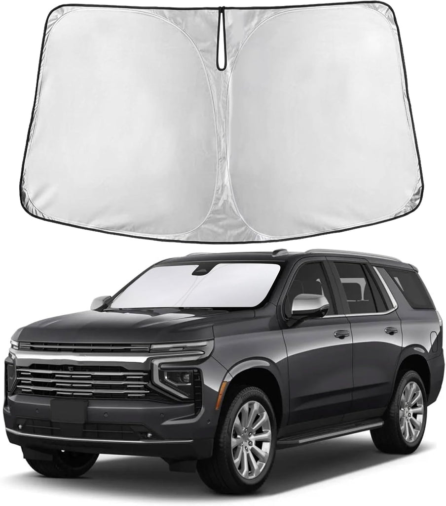 EcoNour Windshield Sunshade Compatible for Chevrolet Tahoe 2021-2025 2026