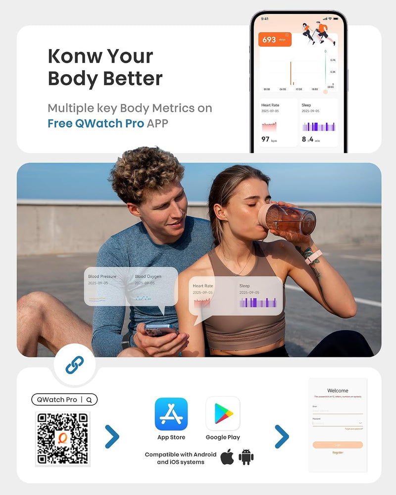 PJIVE Pulsera inteligente, rastreador de actividad física y salud