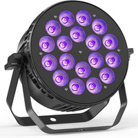 180 W Stage Par Lights, RGBW 4-in-1 LED Par Can Light with DMX512 Sound Activated Controlled Aluminum Uplights, Stage Li