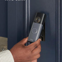 Ring Battery Doorbell (newest model), Retinal 2K with wide-angle video, up to 6x Enhanced Zoom, Two-Way Talk, and Built-In Battery, 2-pack Speckled Gray